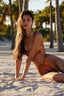 Bronze Cutout Swimsuit