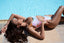 Tie dye Cutout Swimsuit