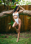 White Cutout Swimsuit