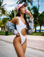 White Cutout Swimsuit